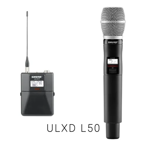 Kit Shure ULXD2, ULXD1 - Frequência L50 Homologada pela Anatel