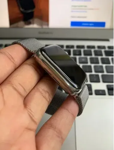 Apple Watch S5 44mm Aço + GARANTIA