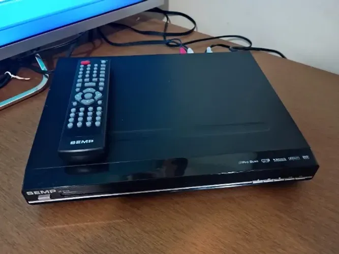 DVD Player Semp SD 3010S Com Controle Remoto Original e Cabos
