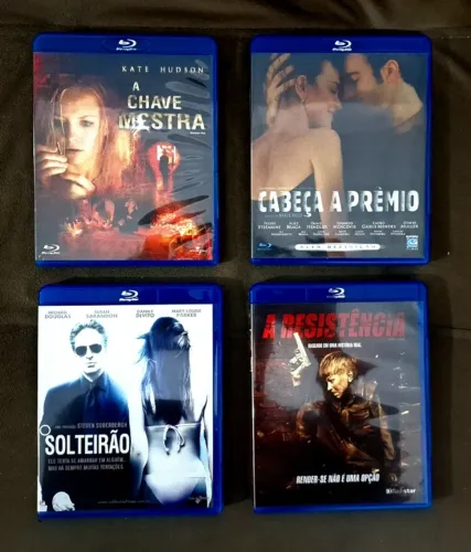 Blu-rays A Chave Mestra, A Resistência, O Solteirão, Cabeça A Prêmio 
