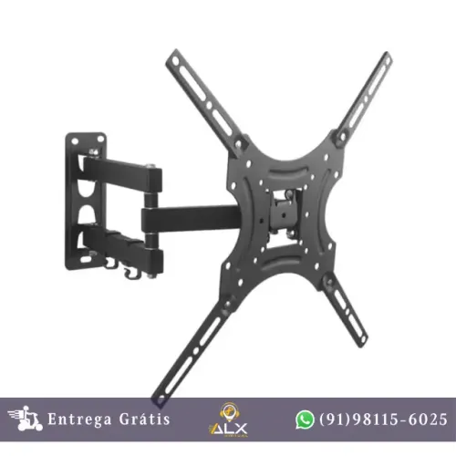 Suporte P/ Tv Tri Articulado Multivisão Mi-755 17-55" Preto *ENTREGA GRÁTIS*