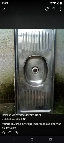 Pia de cozinha aço inox por 150 reais interessados chamar no ZAP * moro no engen