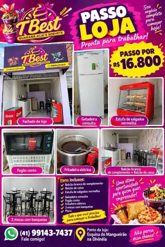 Loja pronta pra trabalhar