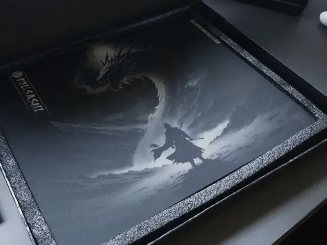 Mousepad de vidro mushashi darkness peel3