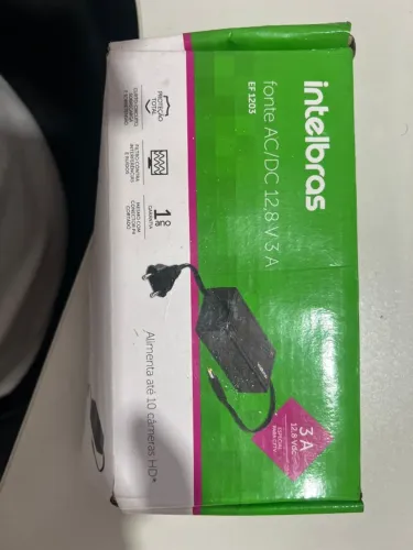 Fonte Alimentação Cftv 12v 3a Intelbras Ef 1203 Dvr Antsurto