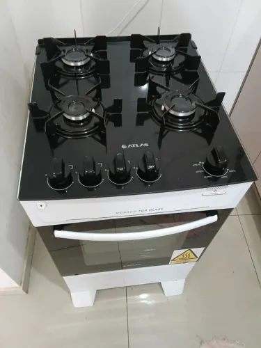 Fogão Elétrico Mônaco TopGlass 4 bocas