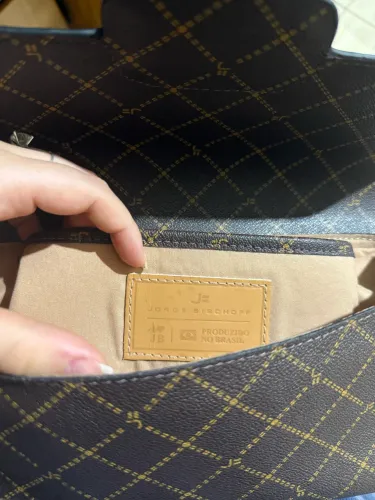 bolsa jorge bichoff couro marrom