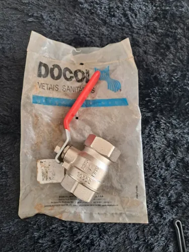 Registro com Válvula de Esfera com Alavanca Docol de 1" (DN25 / PN30)