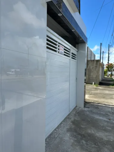 Portão de garagem - Alumínio Branco