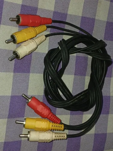 Cabo AV RCA 3 vias - 1,52 metros