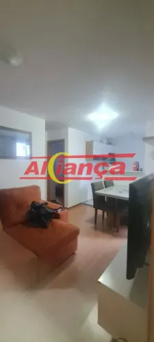 Apartamento com 2 quartos mobiliado para alugar, m² - Jd City - Guarulhos/SP - Por R$ 2.50