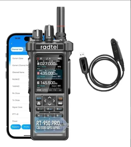 Rádio HT Radtel RT 950 Pro - APRS + GPS