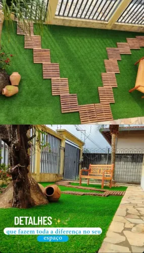 Promoção rolo de 50 metros quadrado de grama sintética aceito cartão até 12 vezes