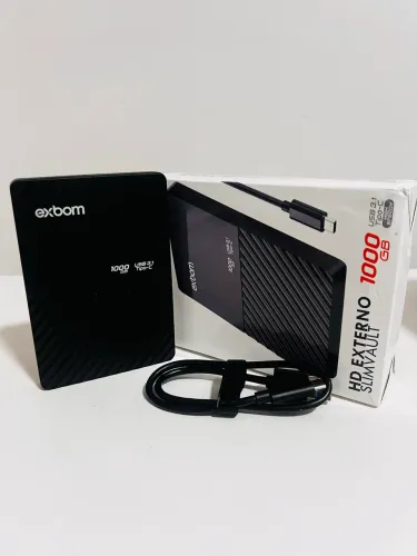HD externo Exbom, 1 Tb, seminovo