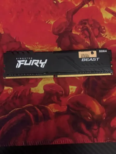 Memória Ram Kingston Fury Beast 8GB DDR4 2666MHz