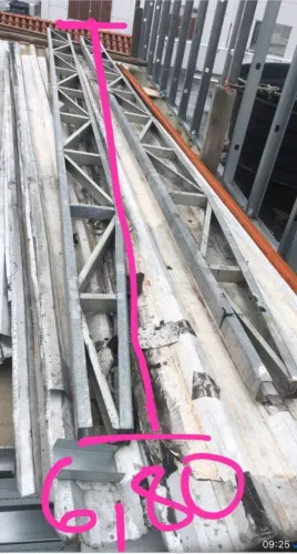2 Tesouras Galvanizadas 6,80 MT cada