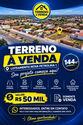 Terreno a venda 8x18(144m²)