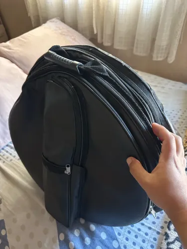 BAG DE PRATOS COURO CAMURÇA- BATERIA