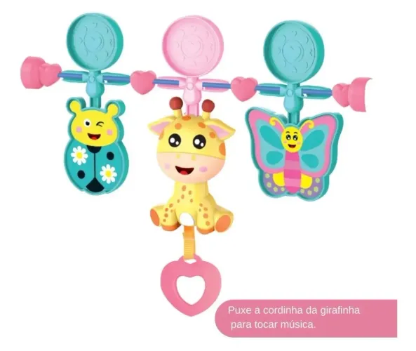 Cadeira Musical Vibratória Bebê Funtime Maxibaby 18kgs Rosa