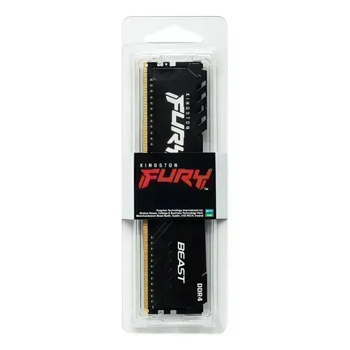 Memória Ram Kingston Fury Beast DDR4 de 8GB 3200Mhz KF432C16BB8 Computador