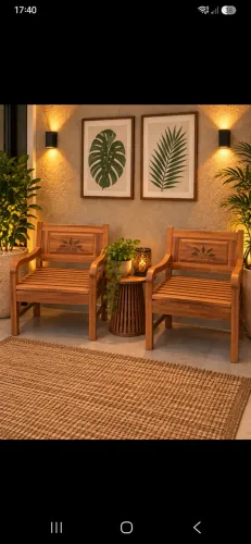 2 Poltronas de Madeira.RETIRADA NO LOCAL