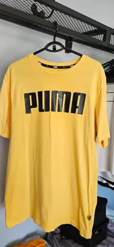 Camiseta Amarela Estampada - Puma - Tamanho: M