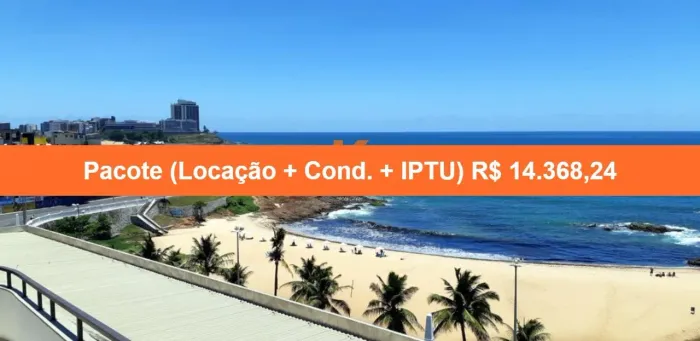 Apartamento de luxo para locação no Rio Vermelho, Salvador-BA: 4 quartos, 4 suítes, 3 sala