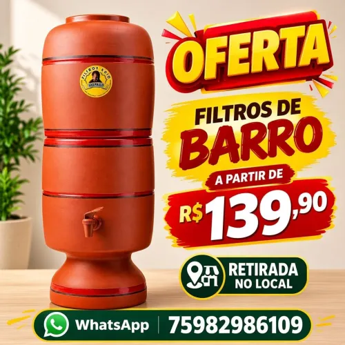 Filtros de barro em promoção - A partir de:
