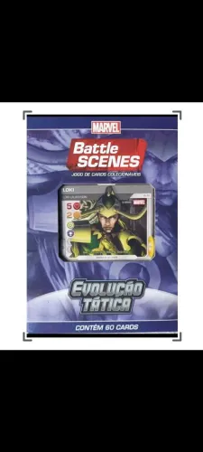 Deck Jogo de Cards Battle Scenes - Evolução Tática - Ilusão Sombria - Loki - MARVEL (Novo)