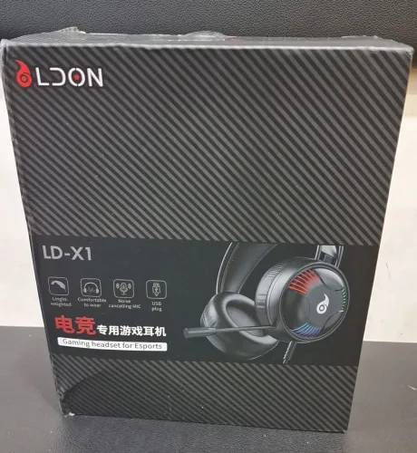 HEADSET GAMER LDON LD-X1 USB COM MICROFONE novo na caixa 
