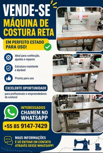 Vende se máquina de costura