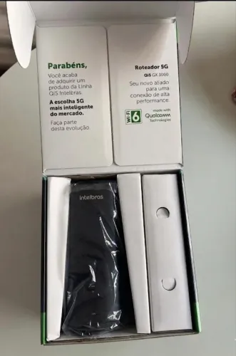 Roteador 5g Wifi 6 Dual Band Ax Gx 3000 novo sem uso Preto