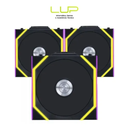 (LOJA FÍSICA) Kit Fan Com 3 Unidades Lian Li Uni Fan SL Wireless, Preto