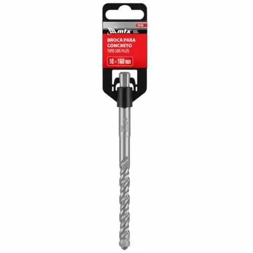 Broca Concreto Sds Plus 10mmx160mm P/ Martelo Perfurador Mtx