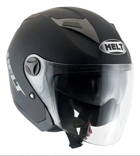 Capacete aberto helt New city preto fosco C/ Óculos tamanho 58