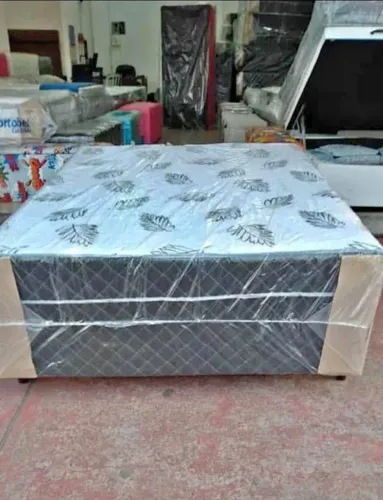 CAMA BOX + COLCHÃO