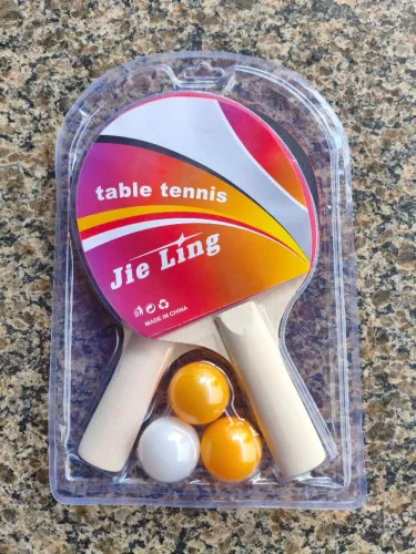 Raquete ping pong com 3 bolas KIT NOVO