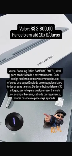 Samsung tablet s9 FE+ 