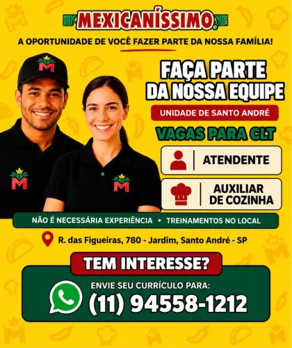 VAGAS SANTO ANDRÉ
