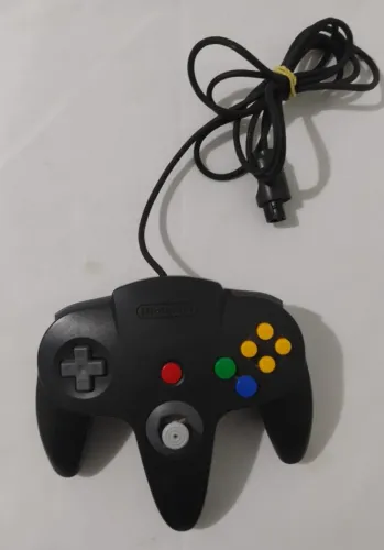 Controle original preto N64