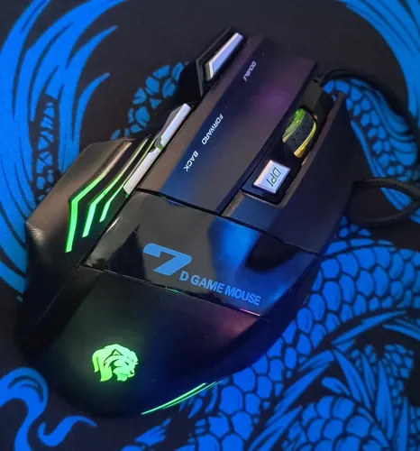 Mouse gamer hayom rgb 7 botões