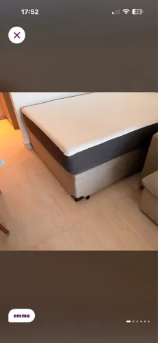 Cama baú e colchão hybrid Emma ,comprada ha 4 meses, ficou grande no apto