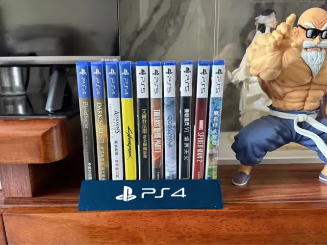 Suporte Organizador Para 10 Jogos PS5 e PS4 - Impressão 3D