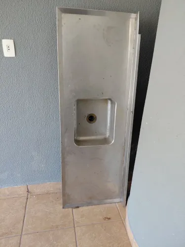 pia de inox 1.60 x55
