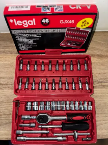 KIT DE FERRAMENTAS 46 PEÇAS COM MALETA - COMPLETO!