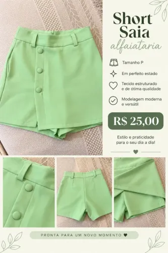 Short Saia Alfaiataria