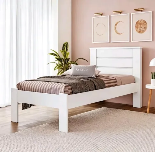 Cama solteiro Novas, entregamos em 24h