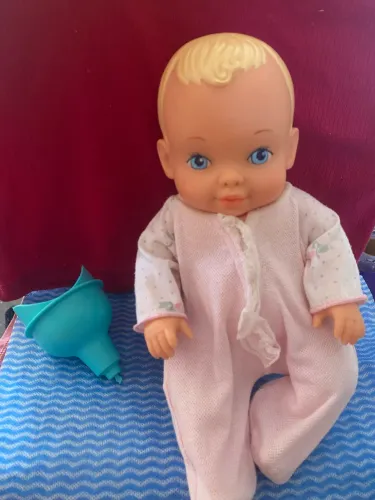 Boneca rara aquababy estrela anos 90 com acessório e roupinha original