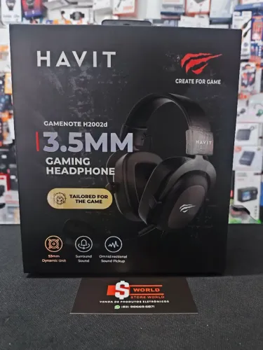 Headset Gamer Havit 2002D para Videogames, Celular, Computador e Notebook - Store World 