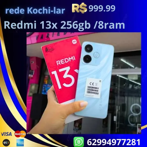 Celular redmi 13c entrego na sua casa